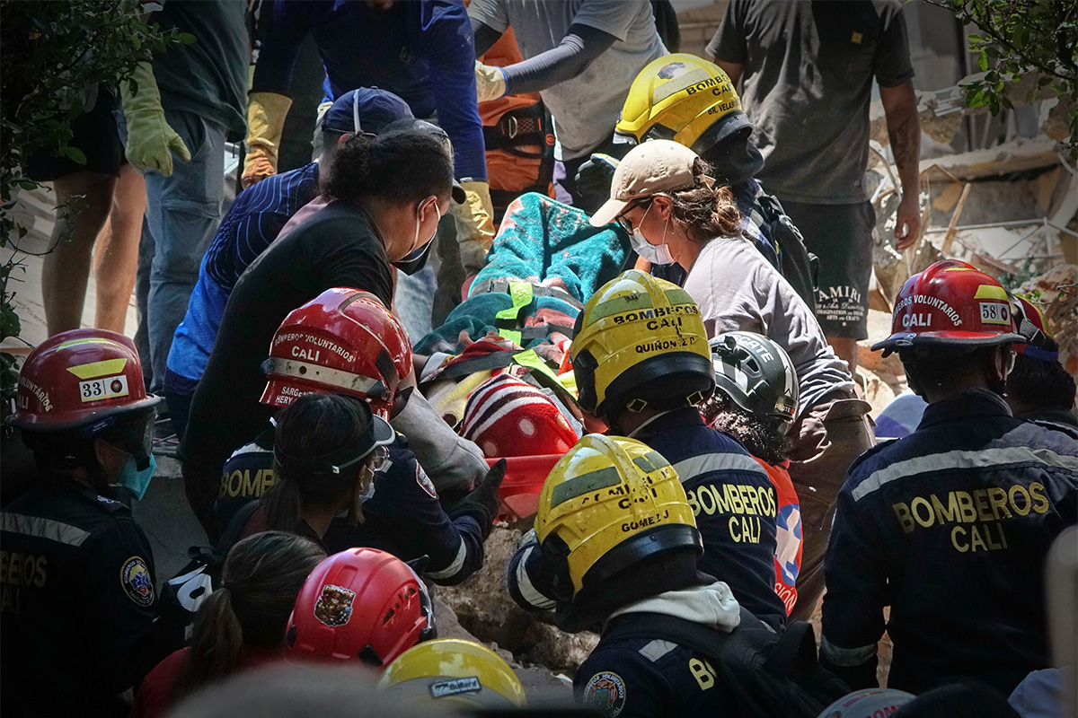 Edificio Cantabria rescate de persona muerta